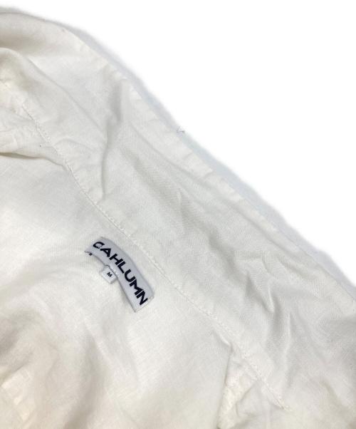 CAHLUMN（カウラム）CAHLUMN (カウラム) Belgium Linen Open Collar Shirt 1.1 ホワイト サイズ:Mの古着・服飾アイテム