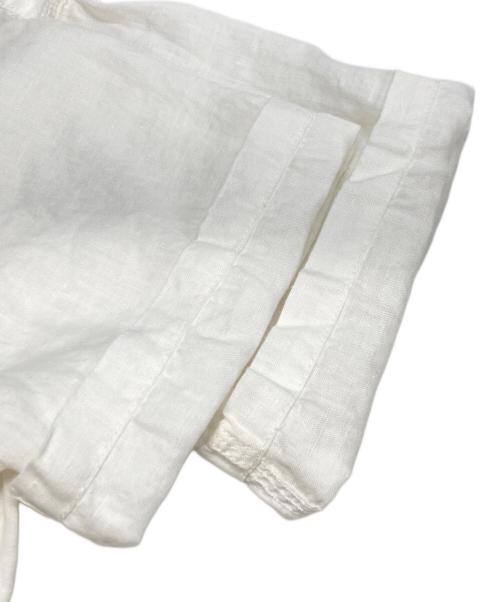 CAHLUMN（カウラム）CAHLUMN (カウラム) Belgium Linen Open Collar Shirt 1.1 ホワイト サイズ:Mの古着・服飾アイテム