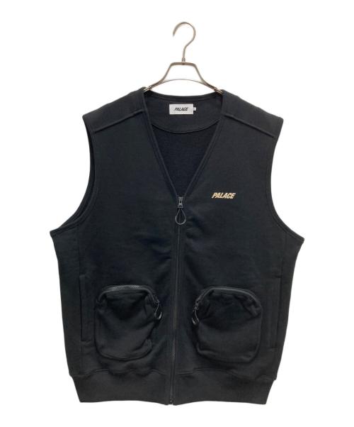 PALACE（パレス）PALACE (パレス) SWEAT GILET ブラック サイズ:XLの古着・服飾アイテム