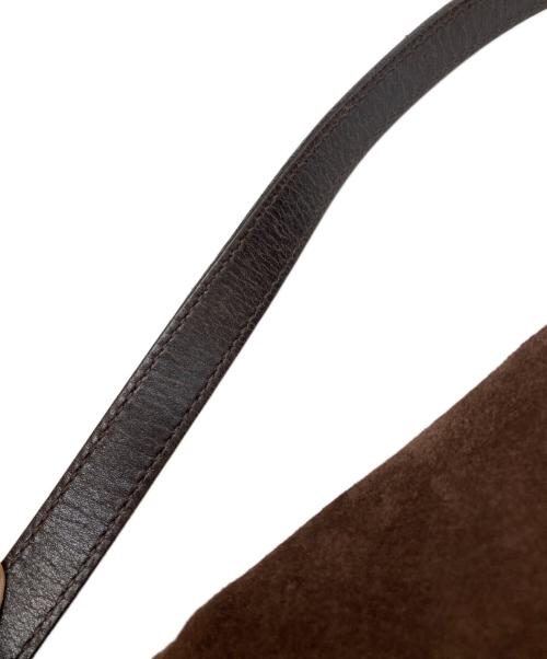 FENDI（フェンディ）FENDI (フェンディ) スウェードショルダーバッグ ブラウンの古着・服飾アイテム