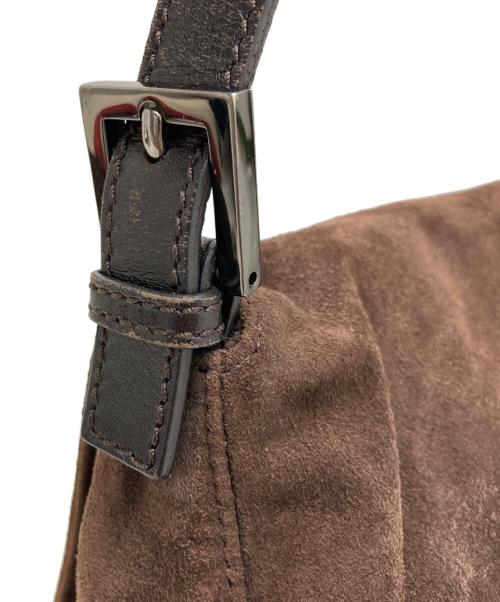 FENDI（フェンディ）FENDI (フェンディ) スウェードショルダーバッグ ブラウンの古着・服飾アイテム