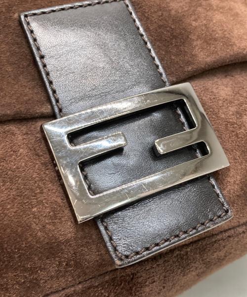 FENDI（フェンディ）FENDI (フェンディ) スウェードショルダーバッグ ブラウンの古着・服飾アイテム