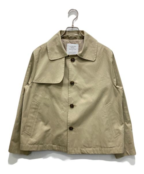 GRANDMA MAMA DAUGHTER（グランマママドーター）GRANDMA MAMA DAUGHTER (グランマママドーター) ステンカラーショートトレンチジャケット ベージュの古着・服飾アイテム