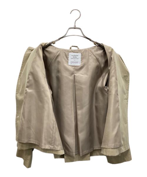 GRANDMA MAMA DAUGHTER（グランマママドーター）GRANDMA MAMA DAUGHTER (グランマママドーター) ステンカラーショートトレンチジャケット ベージュの古着・服飾アイテム