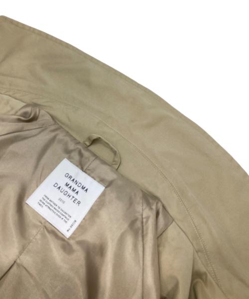 GRANDMA MAMA DAUGHTER（グランマママドーター）GRANDMA MAMA DAUGHTER (グランマママドーター) ステンカラーショートトレンチジャケット ベージュの古着・服飾アイテム