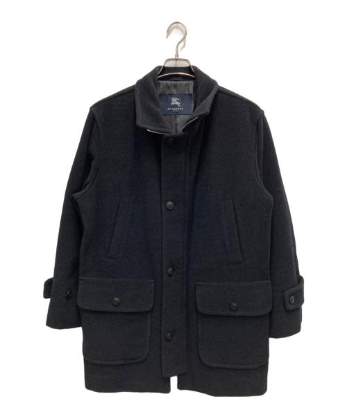 BURBERRY LONDON（バーバリーロンドン）BURBERRY LONDON (バーバリーロンドン) スタンドカラーコート ブラック サイズ:Mの古着・服飾アイテム