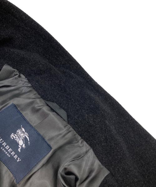 BURBERRY LONDON（バーバリーロンドン）BURBERRY LONDON (バーバリーロンドン) スタンドカラーコート ブラック サイズ:Mの古着・服飾アイテム