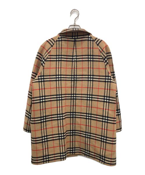 Burberry's（バーバリー）Burberry's (バーバリーズ) ノヴァチェックリバーシブルコート ブラウン サイズ:不明（実寸参照）の古着・服飾アイテム