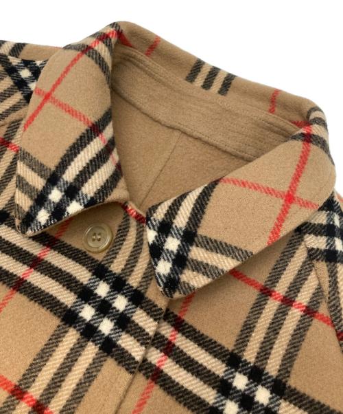 Burberry's（バーバリー）Burberry's (バーバリーズ) ノヴァチェックリバーシブルコート ブラウン サイズ:不明（実寸参照）の古着・服飾アイテム