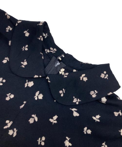 COMME des GARCONS COMME des GARCONS（コムデギャルソン コムデギャルソン）COMME des GARCONS COMME des GARCONS (コムデギャルソン コムデギャルソン) 丸襟総柄レーヨンワンピース ネイビー サイズ:XSの古着・服飾アイテム