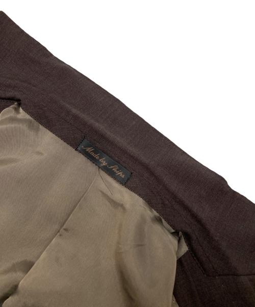 SHIPS（シップス）SHIPS (シップス) テーラードジャケット ブラウン サイズ:41の古着・服飾アイテム