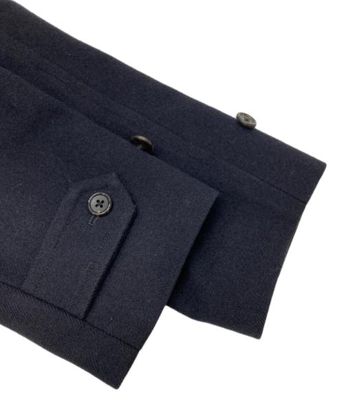 MARGARET HOWELL（マーガレットハウエル）MARGARET HOWELL (マーガレットハウエル) ウールステンカラーコート ネイビー サイズ:Mの古着・服飾アイテム