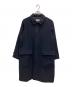 MARGARET HOWELL（マーガレットハウエル）の古着「ウールステンカラーコート」｜ネイビー