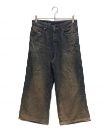 DIESEL（ディーゼル）の古着「デニムパンツ」｜ブラウン×ブルー
