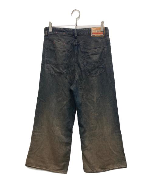 DIESEL（ディーゼル）DIESEL (ディーゼル) デニムパンツ ブラウン×ブルー サイズ:W27の古着・服飾アイテム