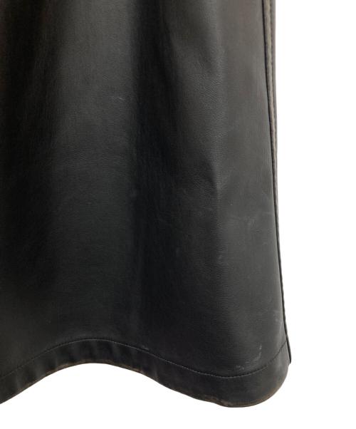 DIESEL（ディーゼル）DIESEL (ディーゼル) フェイクレザースカート ブラック サイズ:38の古着・服飾アイテム