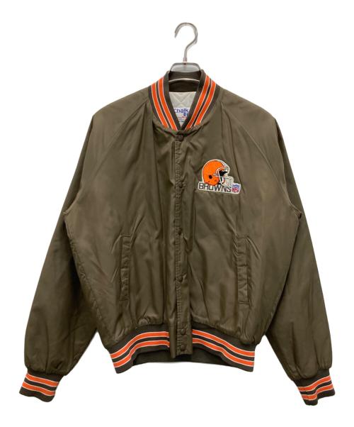 Chalk Line（チョークライン）Chalk Line (チョークライン) スタジャン ベージュ サイズ:Lの古着・服飾アイテム