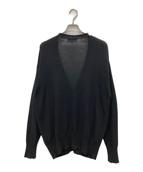 FOLL（フォル）FOLL (フォル) matte silk wardrobe cardigan ブラック サイズ:2の古着・服飾アイテム