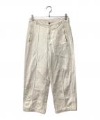 adidasアディダス）の古着「プレミアム エッセンシャルズ デニム ストレートレッグパンツ」｜アイボリー