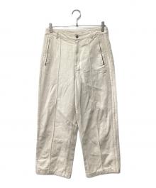 adidas（アディダス）の古着「プレミアム エッセンシャルズ デニム ストレートレッグパンツ」｜アイボリー