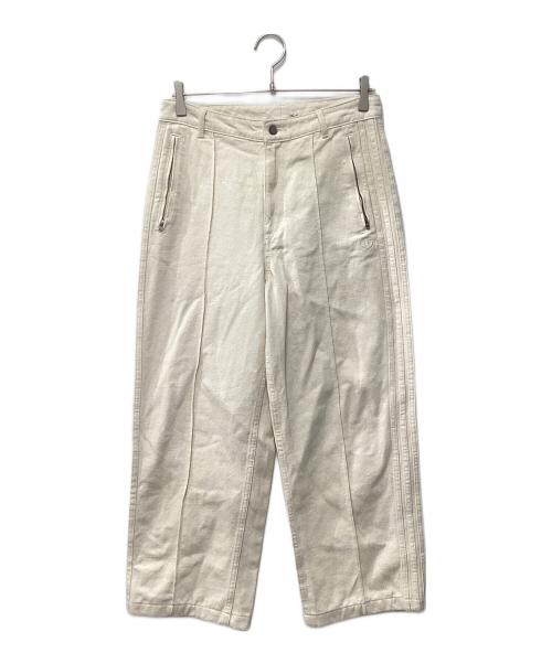 adidas（アディダス）adidas (アディダス) プレミアム エッセンシャルズ デニム ストレートレッグパンツ アイボリー サイズ:W30の古着・服飾アイテム