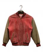 YANKEESヤンキース）の古着「スエードスタジャン」｜レッド