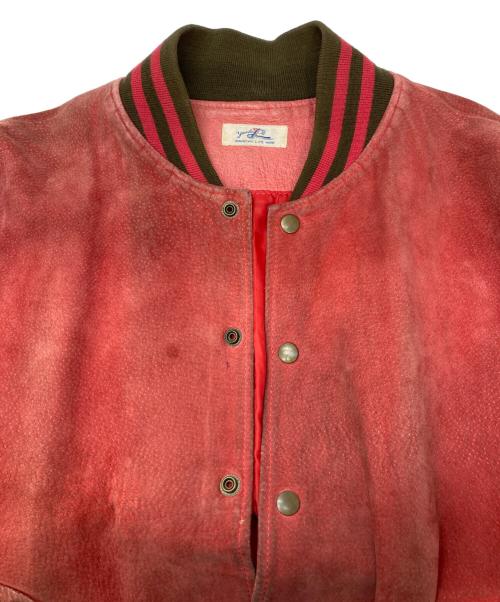 YANKEES（ヤンキース）YANKEES (ヤンキース) スエードスタジャン レッド サイズ:なしの古着・服飾アイテム
