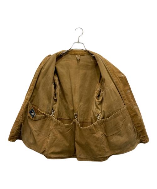 HETTRICK（ヘトリック）HETTRICK (ヘトリック) ダック地ハンティングジャケット ベージュ サイズ:不明（実寸参照）の古着・服飾アイテム