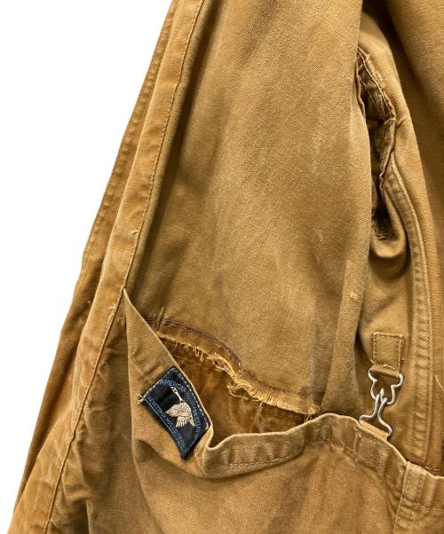 HETTRICK（ヘトリック）HETTRICK (ヘトリック) ダック地ハンティングジャケット ベージュ サイズ:不明（実寸参照）の古着・服飾アイテム