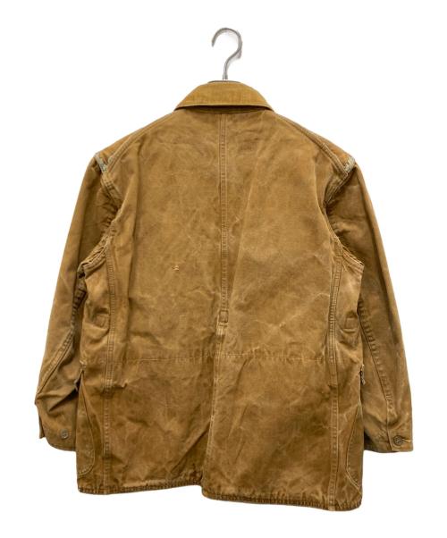 HETTRICK（ヘトリック）HETTRICK (ヘトリック) ダック地ハンティングジャケット ベージュ サイズ:不明（実寸参照）の古着・服飾アイテム