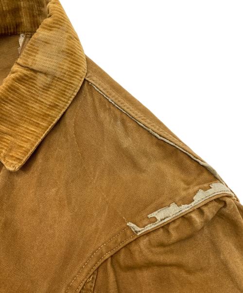 HETTRICK（ヘトリック）HETTRICK (ヘトリック) ダック地ハンティングジャケット ベージュ サイズ:不明（実寸参照）の古着・服飾アイテム