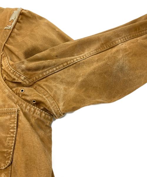 HETTRICK（ヘトリック）HETTRICK (ヘトリック) ダック地ハンティングジャケット ベージュ サイズ:不明（実寸参照）の古着・服飾アイテム