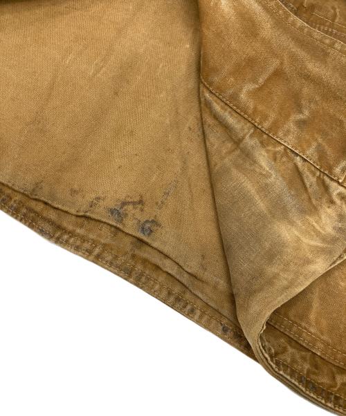 HETTRICK（ヘトリック）HETTRICK (ヘトリック) ダック地ハンティングジャケット ベージュ サイズ:不明（実寸参照）の古着・服飾アイテム