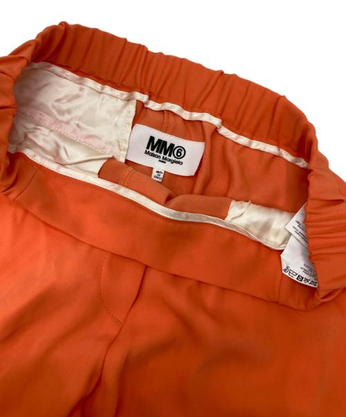 MM6 Maison Margiela（エムエムシックスメゾンマルジェラ）MM6 Maison Margiela (エムエムシックスメゾンマルジェラ) レーヨンテーパードパンツ オレンジ サイズ:40の古着・服飾アイテム