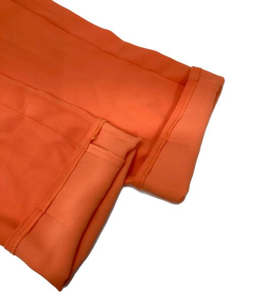 MM6 Maison Margiela（エムエムシックスメゾンマルジェラ）MM6 Maison Margiela (エムエムシックスメゾンマルジェラ) レーヨンテーパードパンツ オレンジ サイズ:40の古着・服飾アイテム