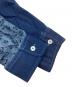 中古・古着 YSTRDY'S TMRRW (イエスタデイズトゥモロウ) SILK ROAD FABRIC MIX PANEL SHIRT ネイビー サイズ:medium：8000円
