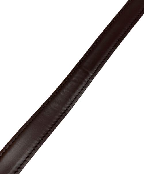 Yves Saint Laurent（イヴサンローラン）Yves Saint Laurent (イヴサンローラン) レザーショルダーバッグ ブラウンの古着・服飾アイテム