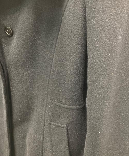 BURBERRY LONDON（バーバリーロンドン）BURBERRY LONDON (バーバリーロンドン) フォックスファー付アンゴラブレンドステンカラーコート ブラック サイズ:46の古着・服飾アイテム