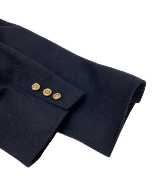 Leilian（レリアン）LEILIAN (レリアン) カシミヤダブルジャケット ネイビー サイズ:13+ (実寸参照)の古着・服飾アイテム