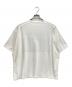 Whim Gazette (ウィムガゼット) リラックスロゴTシャツ ホワイト サイズ:FREE 未使用品：8000円