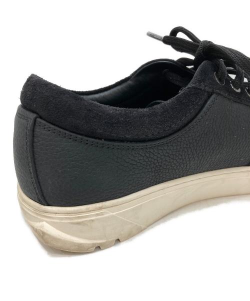 Salvatore Ferragamo（サルヴァトーレ フェラガモ）Salvatore Ferragamo (サルヴァトーレ フェラガモ) レザーローカットスニーカー ブラック サイズ:6 1/2   Mの古着・服飾アイテム