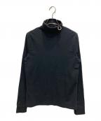 RAF SIMONS×FRED PERRYラフシモンズ×フレッドペリー）の古着「Laurel Wreath Detail Roll Neck Shirt」｜ブラック