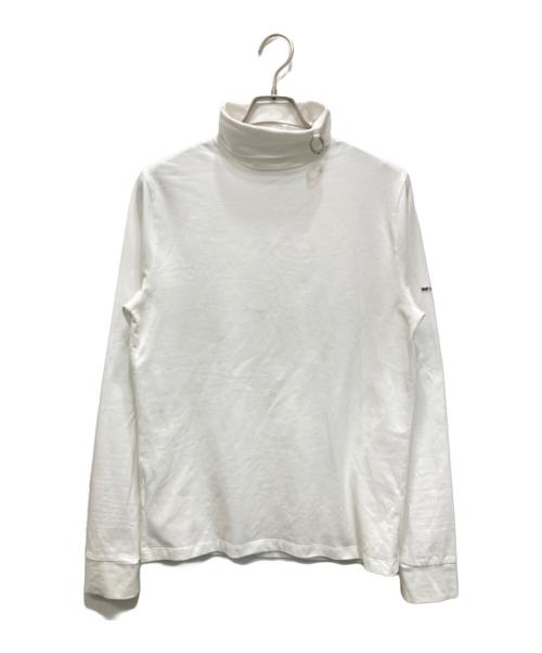 FRED PERRY（フレッドペリー）FRED PERRY (フレッドペリー) RAF SIMONS (ラフシモンズ) Laurel Wreath Detail Roll Neck Shirt ホワイト サイズ:Sの古着・服飾アイテム