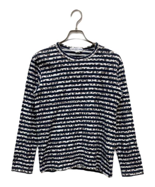 COMME des GARCONS SHIRT（コムデギャルソンシャツ）COMME des GARCONS SHIRT (コムデギャルソンシャツ) ドットボーダーカットソー ブラウン×ブラック サイズ:Sの古着・服飾アイテム