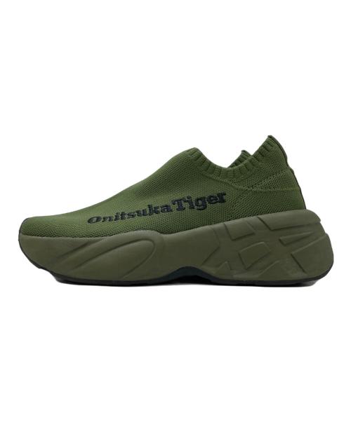 Onitsuka Tiger（オニツカタイガー）Onitsuka Tiger (オニツカタイガー) P-TRAINER KNIT LO オリーブ サイズ:24の古着・服飾アイテム