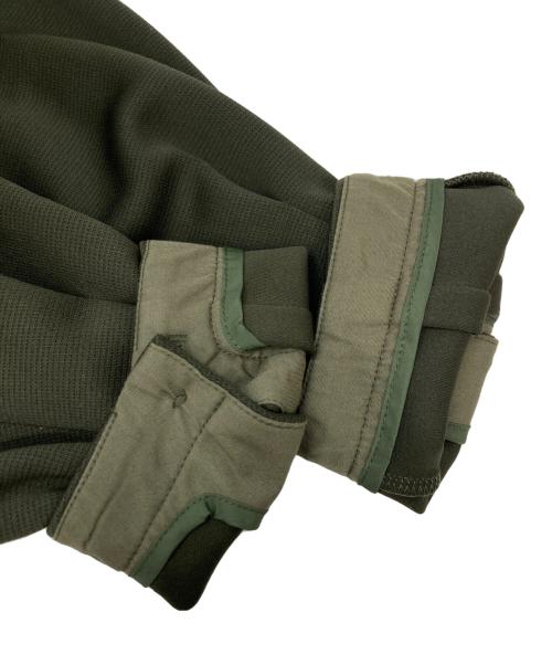 quaranciel（カランシエル）quaranciel (カランシエル) ダブルジャージー ノーカラー コンパクト ジャケット オリーブ サイズ:FREEの古着・服飾アイテム