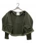 quaranciel (カランシエル) ダブルジャージー ノーカラー コンパクト ジャケット オリーブ サイズ:FREE：7000円