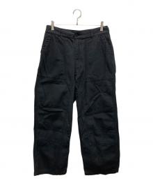 JOURNAL STANDARD relume（ジャーナルスタンダード レリューム）の古着「ダブルニーヘリンボーンパンツ」｜ブラック