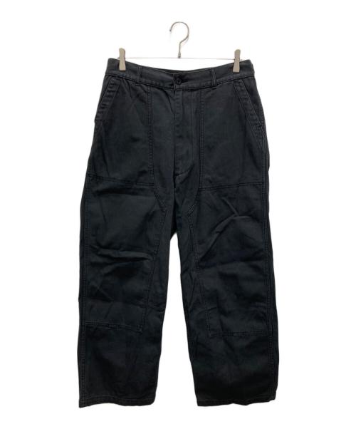 JOURNAL STANDARD relume（ジャーナルスタンダード レリューム）JOURNAL STANDARD relume (ジャーナルスタンダード レリューム) ダブルニーヘリンボーンパンツ ブラック サイズ:Lの古着・服飾アイテム