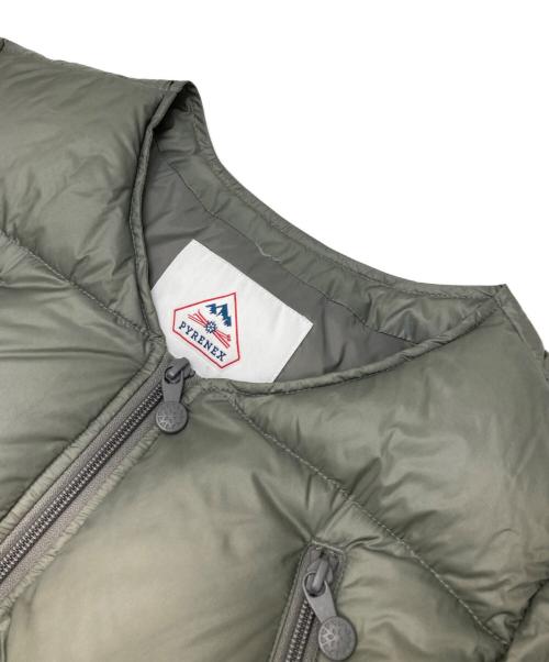 Pyrenex（ピレネックス）Pyrenex (ピレネックス) ノーカラーダウンジャケット グレー サイズ:Mの古着・服飾アイテム